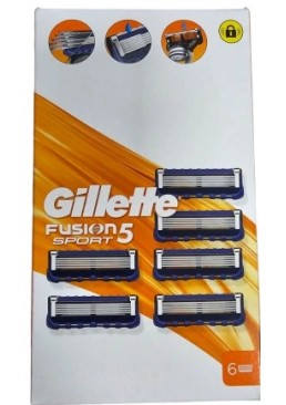 Змінні картриджі Gillette Fusion5 Sport, 6 шт